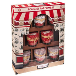 Lot de 8 Bougies Parfumées Soir 320g Multicolore