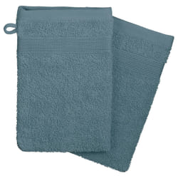 Lot de 2 Gants de Toilette  Confort  15x21cm Orage