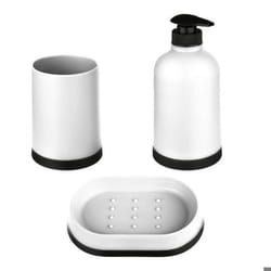 Accessoires de salle de bain - 5five - Lot de 3 - Polypropylène - Multicolore - Dimensions variées