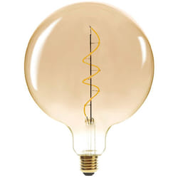 Atmosphera - Ampoule led Globe ambre torsadé,D20cm E27 créateur d'intérieur
