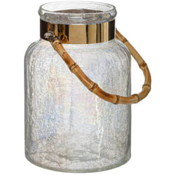 Atmosphera - Photophore Ritual verre craquelé H25cm créateur d'intérieur