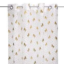 Habillez une chambre d'enfant avec ce voilage "Licorne" Atmosphera for kids pour créer un véritable refuge plein de magie. De ...
