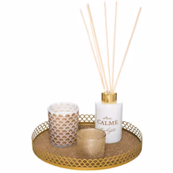 Ajoutez une touche précieuse à votre déco avec ce coffret senteur "Arabesque" Atmosphera. Un ensemble élégant Les éléments de ...