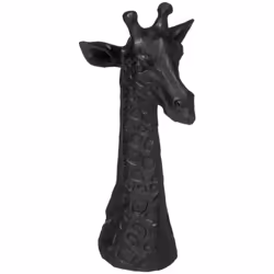 Objet décoratif Tête de Girafe Safari en résine H 33 cm - Atmosphera (-) Dimensions : L. 16 x l. 15 x H. 33 cm - Matière : Po ...