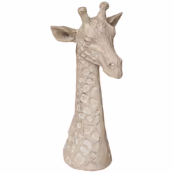 Craquez pour la statuette "tête de girafe" Atmosphera ! Très artisanale, elle apportera une touche exotique dans un univers a ...