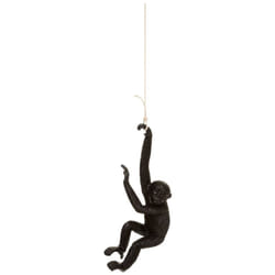 Atmosphera - Statuette singe suspendu Gaspard noir H40cm créateur d'intérieur