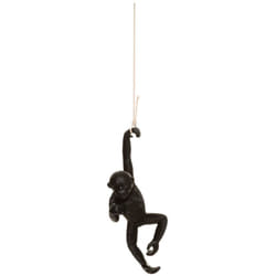 Statuette singe suspendu Gaspard noir H40cm - Atmosphera créateur d'intérieur