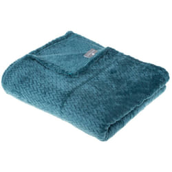 Atmosphera - Plaid Tresse flanelle 125x150cm créateur d'intérieur