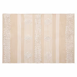 Tapis Coton Sable Cuivre 60 x 90 Box
