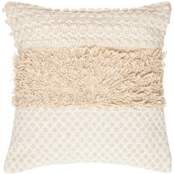 Atmosphera - Coussin Sable cuivré beige 40x40cm créateur d'intérieur