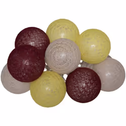 Optez pour un éclairage original et chaleureux grâce à la guirlande led à pile "Army" 10 boules Atmosphera. Un luminaire rela ...