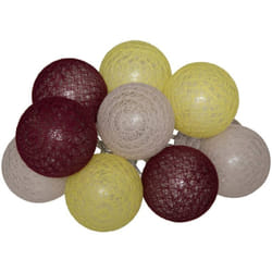 Atmosphera - Guirlande led à pile Sorbet 16 boules L165cm créateur d'intérieur