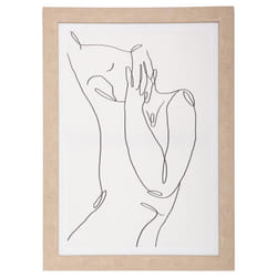 Toile Imprimé et Cadre Visage 50 x 70