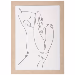 Cette toile imprimée et encadrée Atmosphera est une décoration murale idéale pour une pièce au style scandinave. Une toile mi ...