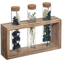 Atmosphera - 3 tubes fleurs séchées House H17cm créateur d'intérieur