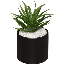 Plante artificielle pot marbre H17,5cm Atmosphera créateur d'intérieur