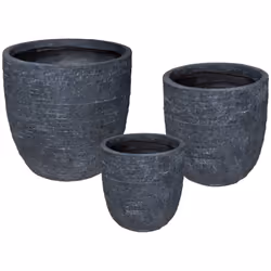 Ce magnifique set de 3 pots Atmosphera trouvera naturellement sa place dans un intérieur contemporain. L'élégance des lignes  ...