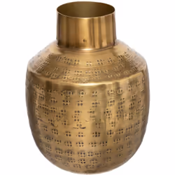 Faites entrer l'Orient chez vous en optant pour le vase "Oasis" Atmosphera. Un look authentique Avec sa finition martelée, ce ...