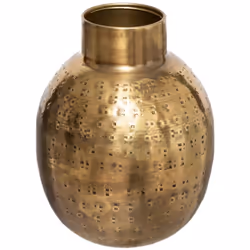 Faites entrer l'Orient chez vous en optant pour le vase "Oasis" Atmosphera. Un look authentique Avec sa finition martelée, ce ...