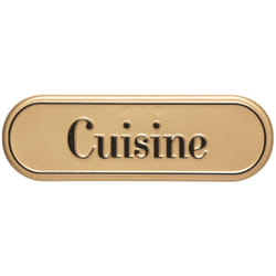 Atmosphera - Plaque de porte Becky en métal 25x8cm créateur d'intérieur