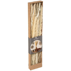 Bouquet fleurs séchées boîte kraft H60cm Atmosphera créateur d'intérieur