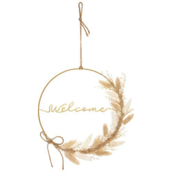 Atmosphera - Déco murale fleurs sechées Wonder métal D24cm créateur d'intérieur