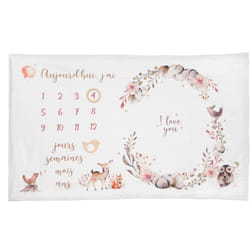 Couverture étape bébé nature 120x80cm - Atmosphera créateur d'intérieur