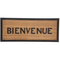 Atmosphera - Plaque de porte bois métal 22x9cm créateur d'intérieur
