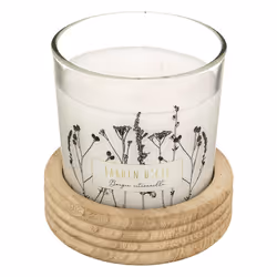 Bougie parfumée 380 g en verre + bois citronnellevoir
