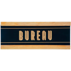 Atmosphera - Plaque de porte reversible Loft bois 25x10cm créateur d'intérieur