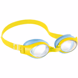 Lunette de natation junior 3-8 - Intex. Couleur : Jaune. Matière principale : Polycarbonate. Longueur : 152.00 cm. Largeur :  ...