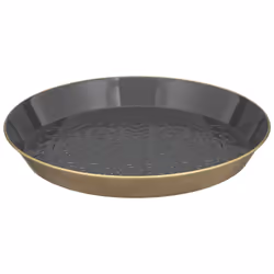 Set de 2 Plateaux "Night" assiettes Ivoire en métal