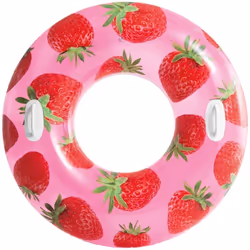Bouée gonflable tube fruit - Intex. Couleur : Rose. Matière principale : Pvc_. Longueur : 107.00 cm. Largeur : 107.00 cm. Hau ...