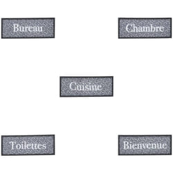 Atmosphera - Plaque de porte en bois & métal 25x10cm créateur d'intérieur