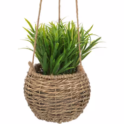 Plante zoe à suspendre h17cm - Atmosphera createur d'interieur. Couleur : Modèle b. Matière principale : Roseau. Longueur : 1 ...
