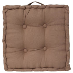 Coussin de sol taupe 40x40