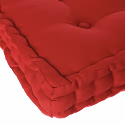 Coussin de sol rouge 40x40
