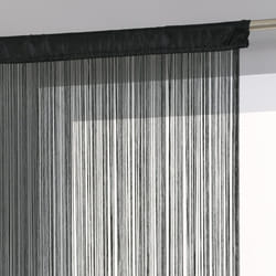 Rideau Fil  Guopo  90x200cm Noir