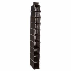 Rangement 10 cases pour chaussures - Noir