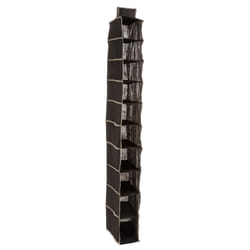 Rangement 10 cases pour chaussures - Noir