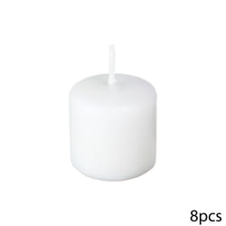 Lot de 10 Bougies  Votives  3,8cm Blanc