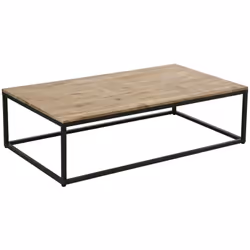 Le design industriel de la table basse "Edena" Atmosphera apporte à votre pièce un look résolument rétro. Une table basse déc ...