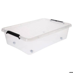5five - boîte en plastique transparente 22l clip n box