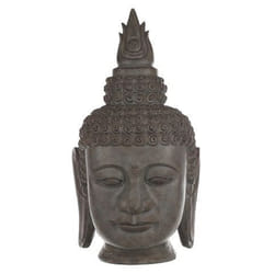 Statue Tête de Bouddha - Non spécifié - 64cm - Effet Pierre - Résine - Usage Intérieur/Extérieur