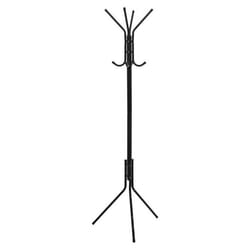 Porte manteau en métal 8 crochets - H. 176 cm - Noir