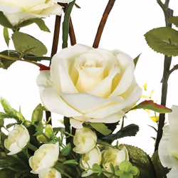 Composition de roses en céramique H36.5