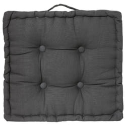 Coussin de sol gris foncé 40x40