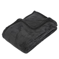 Plaid Polaire  Microfibre  125x150cm Gris Foncé
