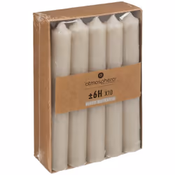 Basique indispensable, le lot de 10 bougies bâtons* Atmosphera vous permettra d'équiper vos bougeoirs et photophores avec une ...