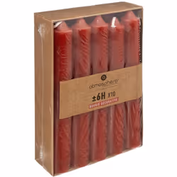 Basique indispensable, le lot de 10 bougies bâtons* Atmosphera vous permettra d'équiper vos bougeoirs et photophores avec une ...